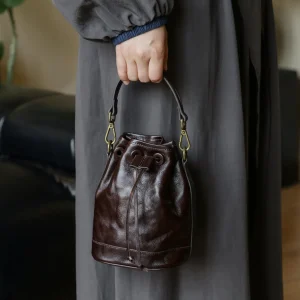PNDME fashion designer handmade luxury vegetable tanned cowhide women's shoulder bag casual travel genuine leather crossbody bag - AliExpress Women's Handbags