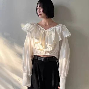 Style Long Sleeve V-Neck Women's Shirt Silk Lace Trim Courtly Lady Fashion Breathable Skin-Friendly Chinese P... - AliExpress Shirts & Blouses