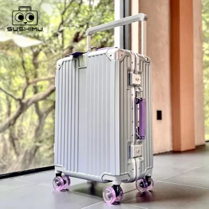 Women's Wide-Tube Telescopic Handle Luggage 2025 New Style 20-inch Carry-On Suitcase - AliExpress Luggage