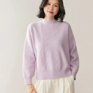100% Pure Cashmere Pullover Sweater Women O-neck Twist Flower Cable Knitted Soild Casual Elegant High Quality Tops Soft Comfort - AliExpress Sweaters&Jumpers