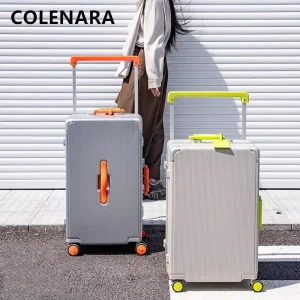 COLENARA High-quality Suitcase 26 Inches Large-capacity Trolley Case 28" Aluminum Frame Password Box Women's ABS + PC Luggage - AliExpress Luggage