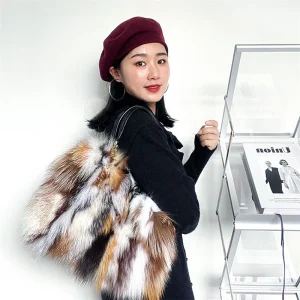 Women's Fashion Designer Fur Bag 2022 New Women's Luxury Fox Fur Handbag Women's Wedding Party Bag Shoulder Foreskin Grass - AliExpress Women's Handbags