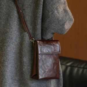 PNDME simple high quality first layer cowhide ladies small shoulder crossbody bag outdoor daily luxury genuine leather phone bag - AliExpress Women's Handbags