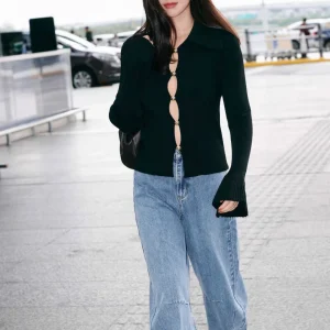 Ele Hollow out Knitted Long Sve Women's Cardigan Soft Briti Sle Commute Faion Breathable Pure Color Base irt - AliExpress Sweaters&Jumpers