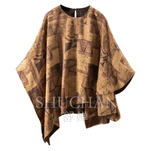 Chinese Style Blouse Elegant Luxury Aura, Loose Natural Silk Fragrant Cloud Yarn Flower Dill Cape Shirt  Women's 50G1 - AliExpress Shirts & Blouses