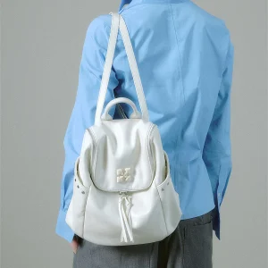 JACD Soft Future White Backpack Women's Commuter Travel Lightweight Korean Style Versatile New Model Handbag Shoulder Bag - AliExpress Women's Handbags