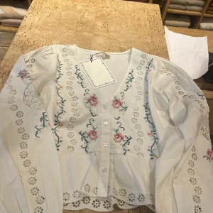 Elegant White Long Sleeve V-Neck Embroidered Hollow Flower Cotton Shirt Women's Skin-Friendly Breathable Spring Summer Fashion - AliExpress Shirts & Blouses
