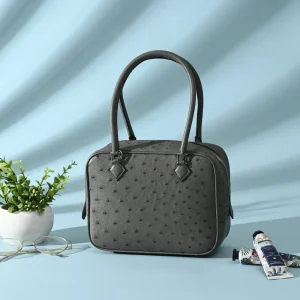 2024 New Ostrich Leather Women's Shoulder Bag Fashion Mini Premium Genuine Leather Women's Handbag Leisure Lady Crossbody Bag 45 - AliExpress Women's Handbags