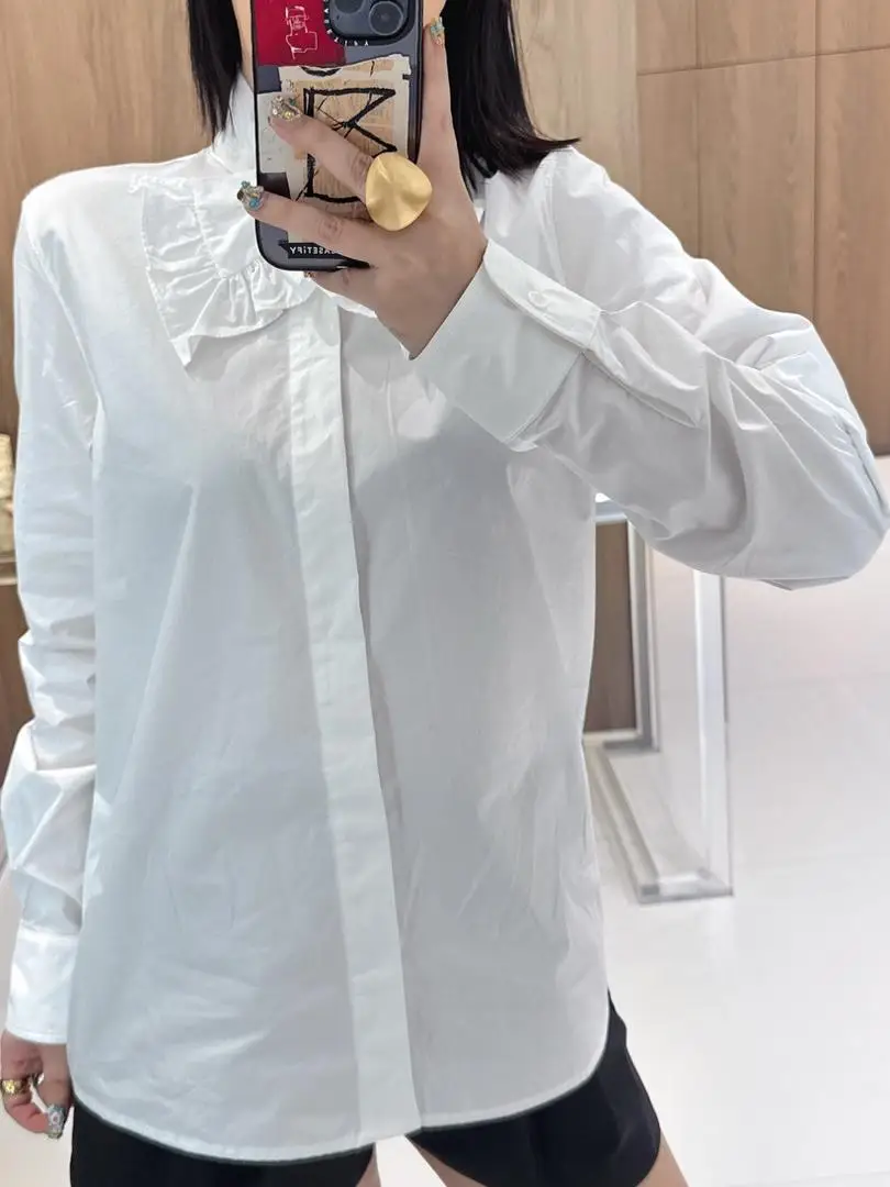 Fashionable Knot Pure Color Slim Fit Women's Shirt Versatile Spring Summer New Arrival Simple Elegant Cotton Shirt - AliExpress Shirts & Blouses