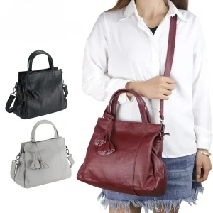 Trend Luxury Retro Genuine Leather Handbag Clutch SolidColor Large Capacity Crossbody Shoulder Bags Casual Tote Pouch For Women - AliExpress Women's Handbags