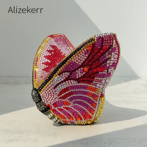 Alizekerr Butterfly Shaped Crystal Evening Bags Women Luxury Gorgeous Classy Sparkling Rhinestone Clutch Purses Wedding Party - AliExpress Women's Handbags