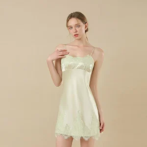 19MM 100% Mulberry Silk Women's Lace Underwear Backless Slip Dress Lingerie Sleepwear Dresses Comfortable for Parties And Home - AliExpress Women's Sleep & Lounge