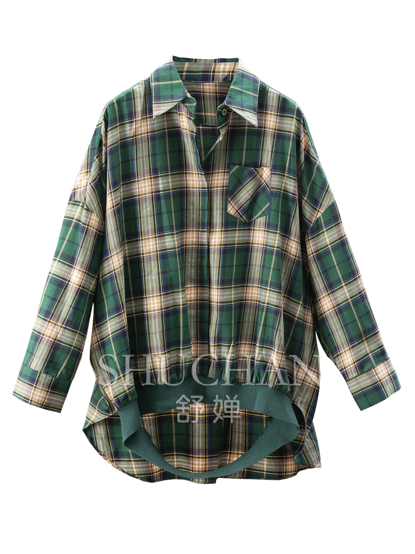 plaid shirt Genius Design Legal Concave Shape Loose Rib Arc Pendulum 100% Cotton Shirt Women's 89M9 - AliExpress Shirts & Blouses