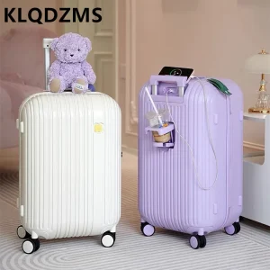 KLQDZMS New Pull Rod Suitcase For Women 24 Inch Multifunctional Zipper Password Travel Luggage 20 Inch Portable Boarding Luggage - AliExpress Luggage