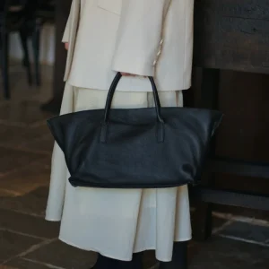 Black Fashion Simple Genuine Leather Women Tote BagHandbag Real Leather Minimalist Lady Commuter Bag Big - AliExpress Women's Handbags