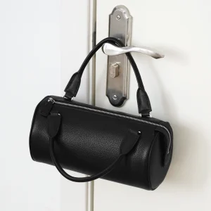 Top-Grain Leather Cylinder Bag Woman Minimalist Style 2026 New Handbag Soft Genuine Leather Boston Bag Pillow Bag Premium Feel - AliExpress Women's Handbags