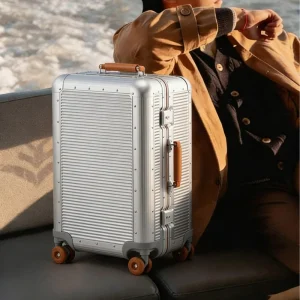Large fashion aluminum-frame trolley suitcase 20/24/28 inch men's business travel luggage password lock women carry-on suitcase - AliExpress Luggage