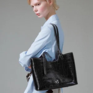 JACD Practical Black Tote Bag Large Capacity Commuter Women's Shoulder Bag 2026 New Style Handbag Soft Leather Magnetic Buckle - AliExpress Women's Handbags
