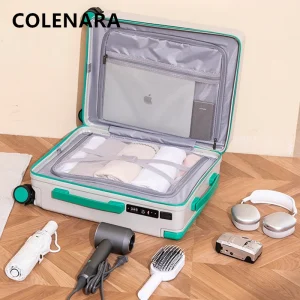 COLENARA Suitcase On Wheels 20 Inch PC Boarding Case 24 Inch Women's Trolley Case Family Travel Essentials Men's Cabin Luggage - AliExpress Luggage