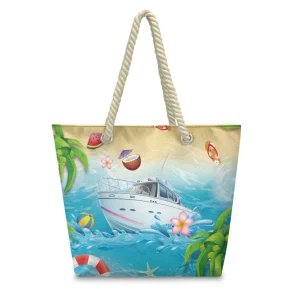 HYCOOL Women's Casual Canvas Shoulder Bag Crossbody Beach Style Handbag Printting Female - AliExpress Travel Bags