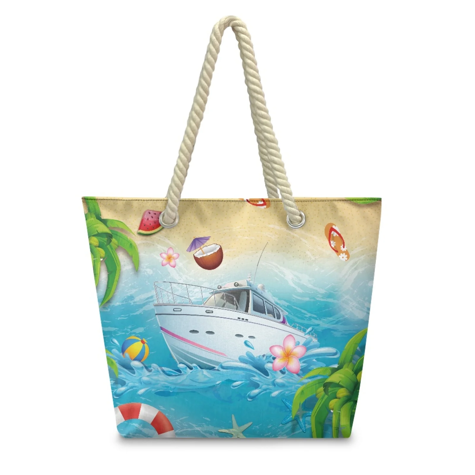 HYCOOL Women's Casual Canvas Shoulder Bag Crossbody Beach Style Handbag Printting Female - AliExpress Travel Bags