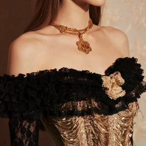 80-102cmBust SpringSummerFall Luxury Tops Shirt Women Vintage Elegant Slim Sexy Off-Shoulder Long Lace Sleeve Party Dress Corset - AliExpress Shirts & Blouses