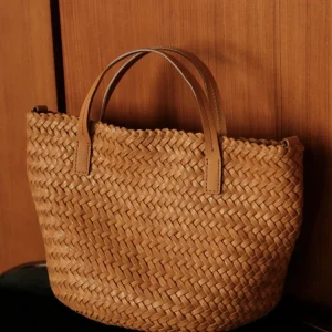 Fashion Vintage Hand Weave Genuine Leather Women Tote BagHandbag Real Leather Lady Shoulder Crossbody Holiday Bag Big Capacity - AliExpress Women's Handbags