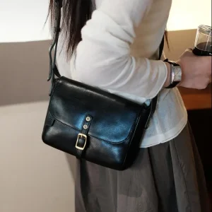 Daily commuting luxury genuine leather women's messenger bag outdoor fashion luxury handmade cow leather female shoulder bag - AliExpress Women's Handbags