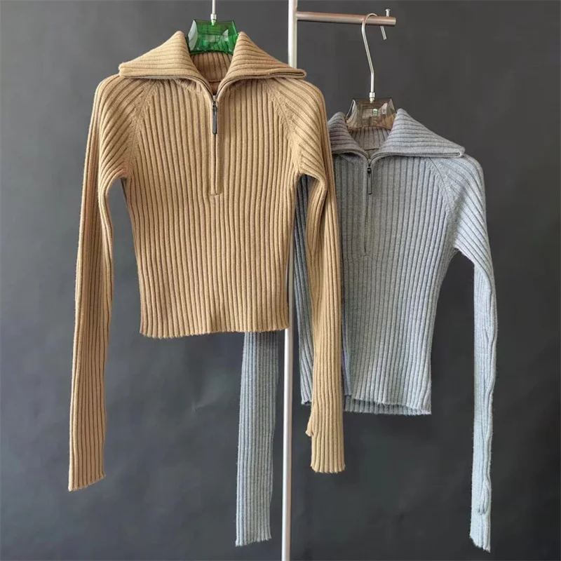 Cardigan for women New elastic knitted slim fit long sleeved top for autumn 2025 wool blend Women's sweater Casual Women's coat - AliExpress Sweaters&Jumpers
