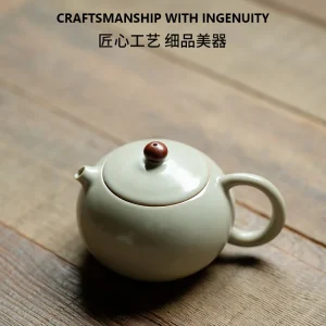 Simple Ru Ware Porcelain Opening Film Supportable Xi Shi Pot Women's Home with Filter Teaware Single Teapot - AliExpress Kitchen,Dining & Bar