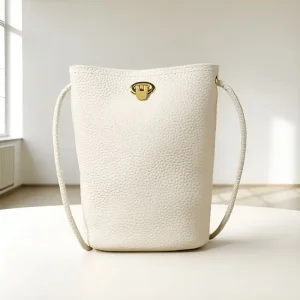 Damska Fashion Design Genuine Leather Bucket Small For Women 2025 New Simple Casual Phone Versatile Shoulder Crossbody Bag - AliExpress Women's Handbags
