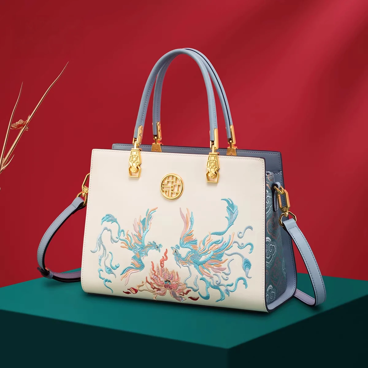 MENDY Chinese Style Lucky Phoenix Embroidery Bag Traditional Designer Luxury Women's Top Handle Bag Shoulder Bag Mom Bag 2026 - AliExpress Women's Handbags