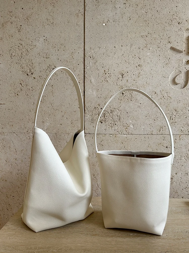 New Fashionable Bucket Bag Women's Large Capacity Tote Bag Shoulder Commuting Shopping Bag Simple High-End Sensation Bag - AliExpress Women's Handbags
