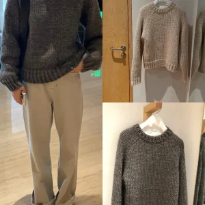Sle Chunky Knit round Ne Sweater Women's Soft Lazy Loose Fit Vintage Sle Knitted Top for Teen Girls - AliExpress Sweaters&Jumpers