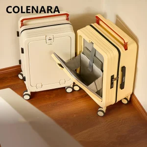 COLENARA High Quality Suitcase 18"20"24 Inch Front Opening Laptop Boarding Case ABS+PC Trolley Case Women's Rolling Luggage - AliExpress Luggage