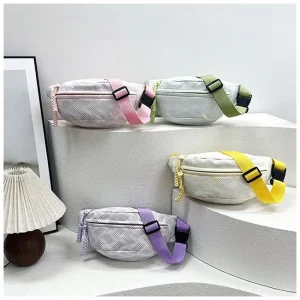 DHL30pcs Fanny Packs Women Nylon Striped Large Capacity Pillow Travel Waist Bag  Mix Color - AliExpress Women's Handbags