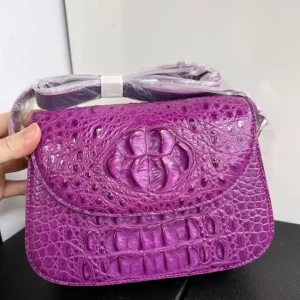 100% genuine real crocodile leather women tote handbag alligator skin lady bag medium size purple himalaya white green grey - AliExpress Women's Handbags