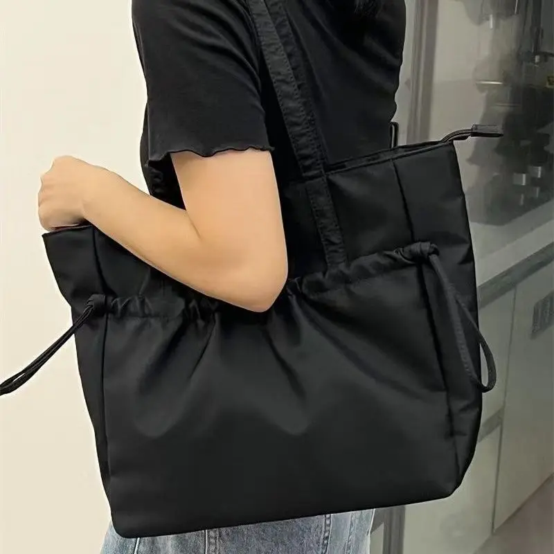 DHL30pcs Totes Women Nylon Plain Brief Protable Light Shoulder Bag - AliExpress Women's Handbags