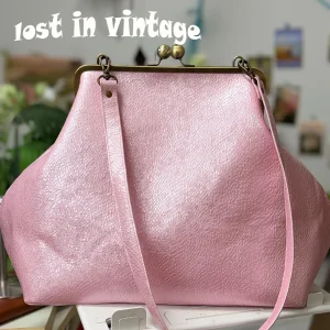 LOST IN VINTAGE Artificial Snake Patterned Leather Balls Kiss-lock Large Big Clutch Handbag Proudly Carried In Hand 35x30x20cm - AliExpress Women's Handbags