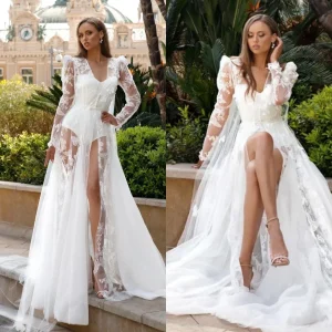 Lace Long Wedding Robe Bride Bathrobe Lingerie Gowns For Women Customized Bridal Pajamas Maternity Dress for Photoshoot - AliExpress Women's Sleep & Lounge
