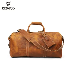 Luxury Genuine Leather Men Women Travel Bag Cow Leather Carry On Luggage Bag Travel Shoulder Bag Male Female Weekend Duffle Bag - AliExpress Travel Bags