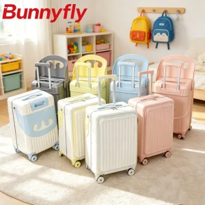 BunnyFly Wide Handle Carry-On Luggage Aluminum Frame Trolley Case 20' 24' Suitcase for Travel - Men Women PC Material - AliExpress Luggage