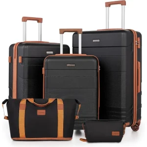 5-Piece Spinner Luggage Set, Lightweight Hardshell Suitcases with Lock, Ideal for Men & Women, Carry-On Travel Set with Durable - AliExpress Luggage