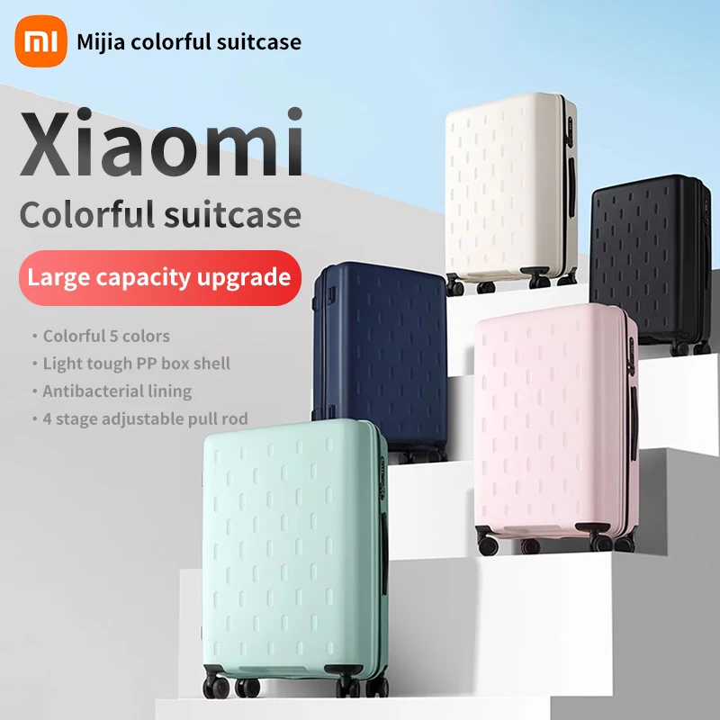 Xiaomi Suitcase Luggage Case Men and Women 20/24 Inch Large-Capacity Colorful Ultra-Light Mijia Suitcase Boarding Password Box - AliExpress Luggage