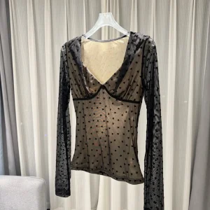 Slimming Long Sve Bla Lace Base irt Women's Faion Commute Sle V-Ne Polyester Fiber Single Piece Summer 2026 - AliExpress Shirts & Blouses