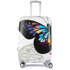 Baggage Bags Women and Men Suitcase Bag, Butterfly ABS+PC Trolley Case, New Style, Travel Luggage, Lock, Mute,20 24 12 Inch - AliExpress Luggage