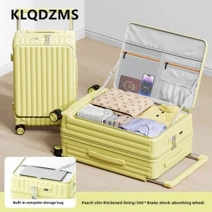 KLQDZMS New Suitcase 20"24"26 Inch Side Opening Boarding Box Women's Trolley Case Men's Password Box Student Rolling Luggage - AliExpress Luggage