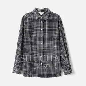 Shucha Shirt Women Classic Versatile Lapel Retro Plaid Cotton Long Sleeve Shirt Spring Girl - AliExpress Shirts & Blouses
