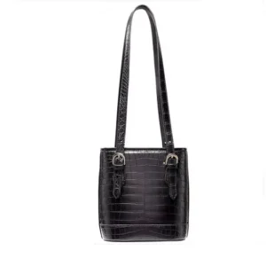 ouluoer import  female crocodile Female bag  fashion  black  Bucket One shoulder bag women - AliExpress Women's Handbags