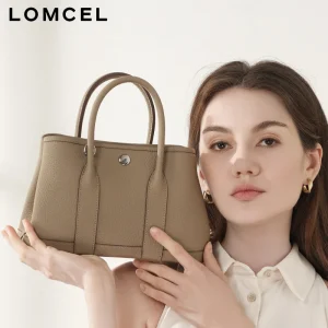 LOMCEL 146 Top-grade TC cowhide garden bag leather women's bag, new European style vintage bucket bag, fashionable handbag for - AliExpress Women's Handbags